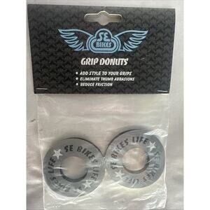 SE Bikes Life Black Handlebar Racing Donuts Grey/White